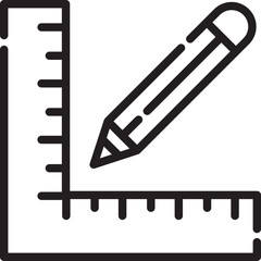 Ruler And Pencil Icon