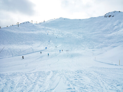 Ski slopes in Pila Ski resort