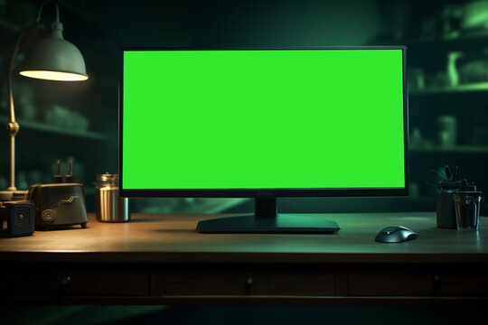 green screen monitor.
