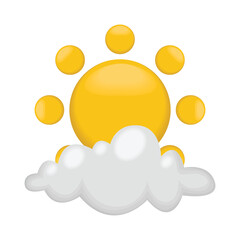 sun and cloud illustration