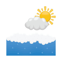 sun and sea illustration