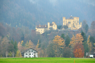 Obraz premium European castle on the hill