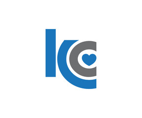 KC letter logo design vector template 4