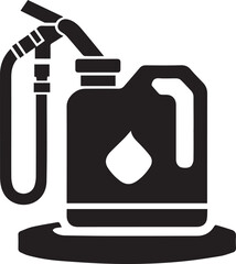 Silhouette vector icon with black color white background simple bottle or jar flat illustration