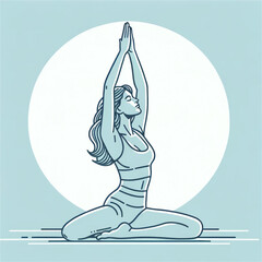 yoga pose, Generative AI