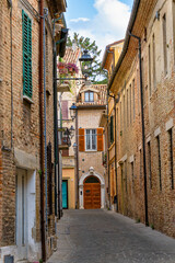 narrow street in fano
