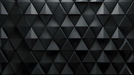 Dynamic Pattern of anthracite Triangles. Futuristic Wallpaper