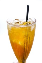 a glass of iced tea