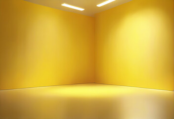 light and shadow room mock ups - light yellow wall
