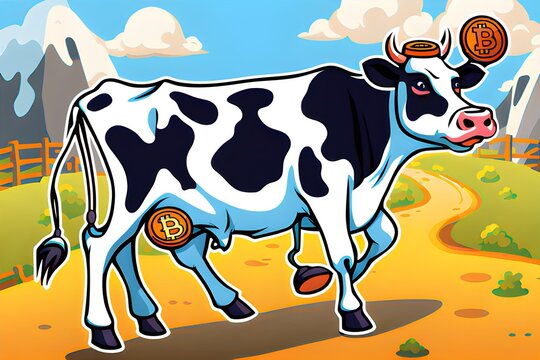 bit coin cow Generative AI