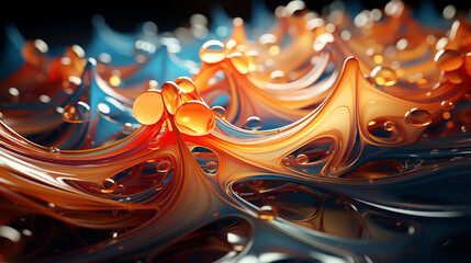 3d abstract liquid wallpaper