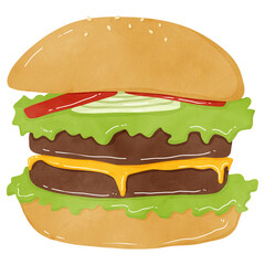 Hamburger drawing