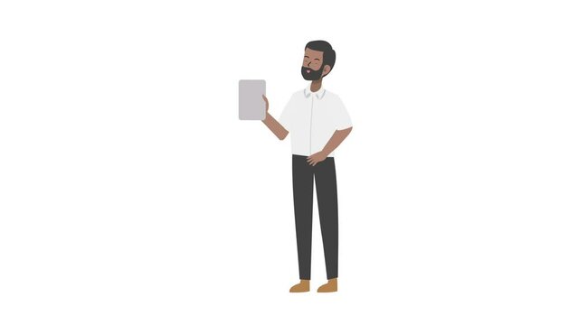 Man Holding Note
