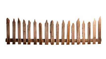 Untreated chestnut wood fence png