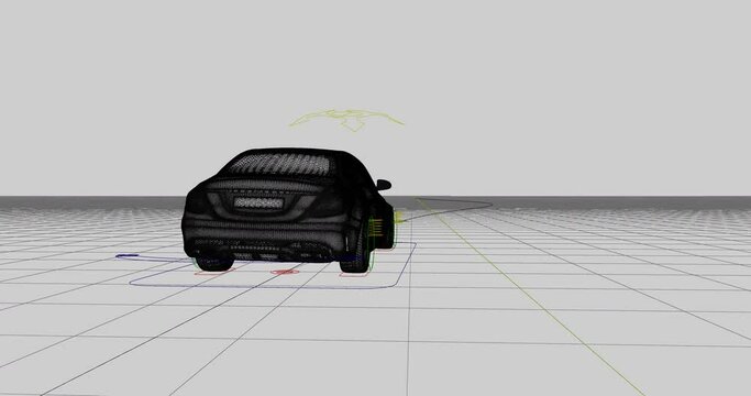 car race movement or autonomous self driving car