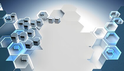 abstract background with hexagons