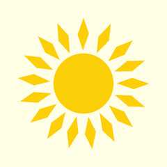 Sun Icon, Symbol, Logo Vector