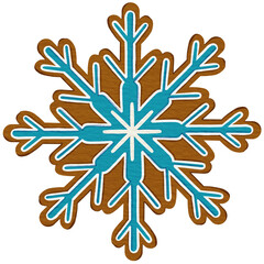 Christmas cookie watercolor style and Clear Background element