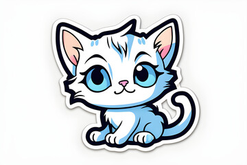 Obraz premium Kitten holding one paw Generative AI