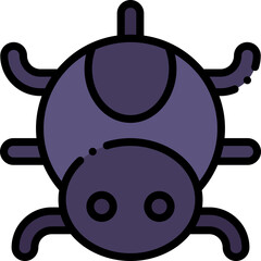 Vector Icon Spider, Bug, Insect, Entomology, Nature, Spooky