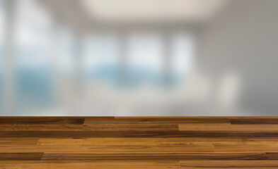 Open space office interior with like conference room. Mockup. 3D rendering.. Texture Wooden parquet. Flooring. Seamless.