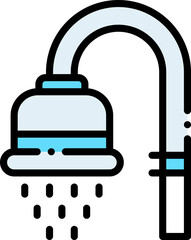 Vector Icon Shower, Clean, Bath, Bathing, Hygienic, wellness