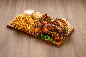 Charcoal grilled chicken tikka dish