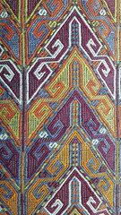 Anatolian hand knitting. Region Anatolia pillow pattern, rug pattern