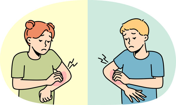 Children feel itchy suffer from allergy
