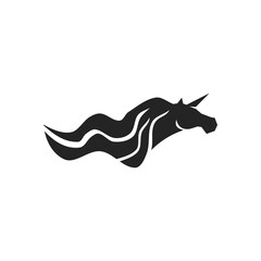 Unicorn logo template Isolated. Brand Identity. Icon Abstract Vector graphic