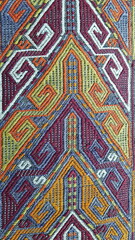 Fototapeta premium Anatolian hand knitting. Region Anatolia pillow pattern, rug pattern