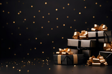 Black friday sale gift present background