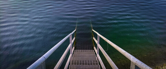 stairs to water