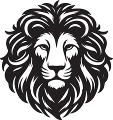 Lion Head Silhouettes SVG EPS PNG