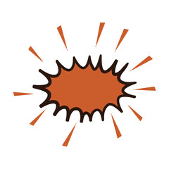  empty comic speech bubbles with halftone 