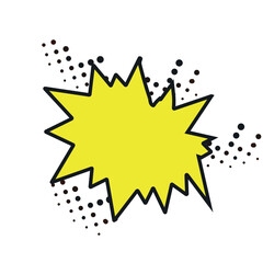  empty comic speech bubbles with halftone  © Riki