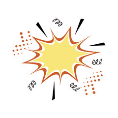  empty comic speech bubbles with halftone  © Riki