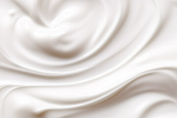 Fototapeta premium Skincare, cosmetics and beauty product, pure white cream lotion texture as abstract background, generative ai