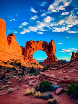 Sunset in Arches National Park, Utah, United States. © Kateryna