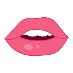 Pink Sexy Lips Illustration