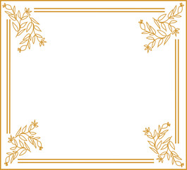frame with flowers Luxury Black Floral Rectangle Corner Certificate Page Border Pattern Line Photo Thai Frame Islamic Wedding Invitation vector	
