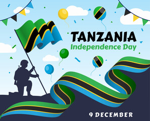Tanzania Independence Day illustration