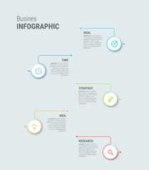 Business infographic design icons options or steps