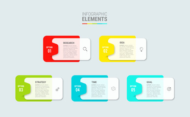 Business infographic design icons options or steps
