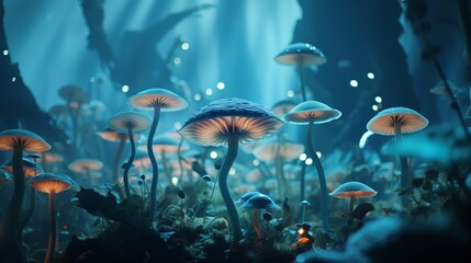 Obraz na płótnie Canvas coral reef in the sea, mushroom
