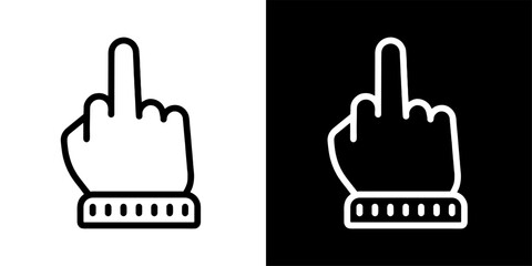 Hand gesture icon. Black icon. Hand icon. Gesture icon.