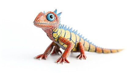 Fototapeta premium a close up of a toy lizar