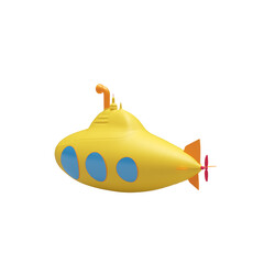 잠수함 Submarine. 3D Rendering