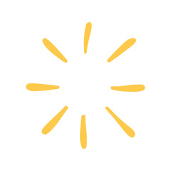 Cartoon rays element