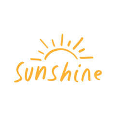 Sunshine sticker element